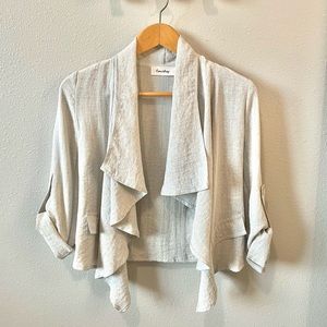 Eunishop Linen Blouse. Size: S. Color: Natural Beige